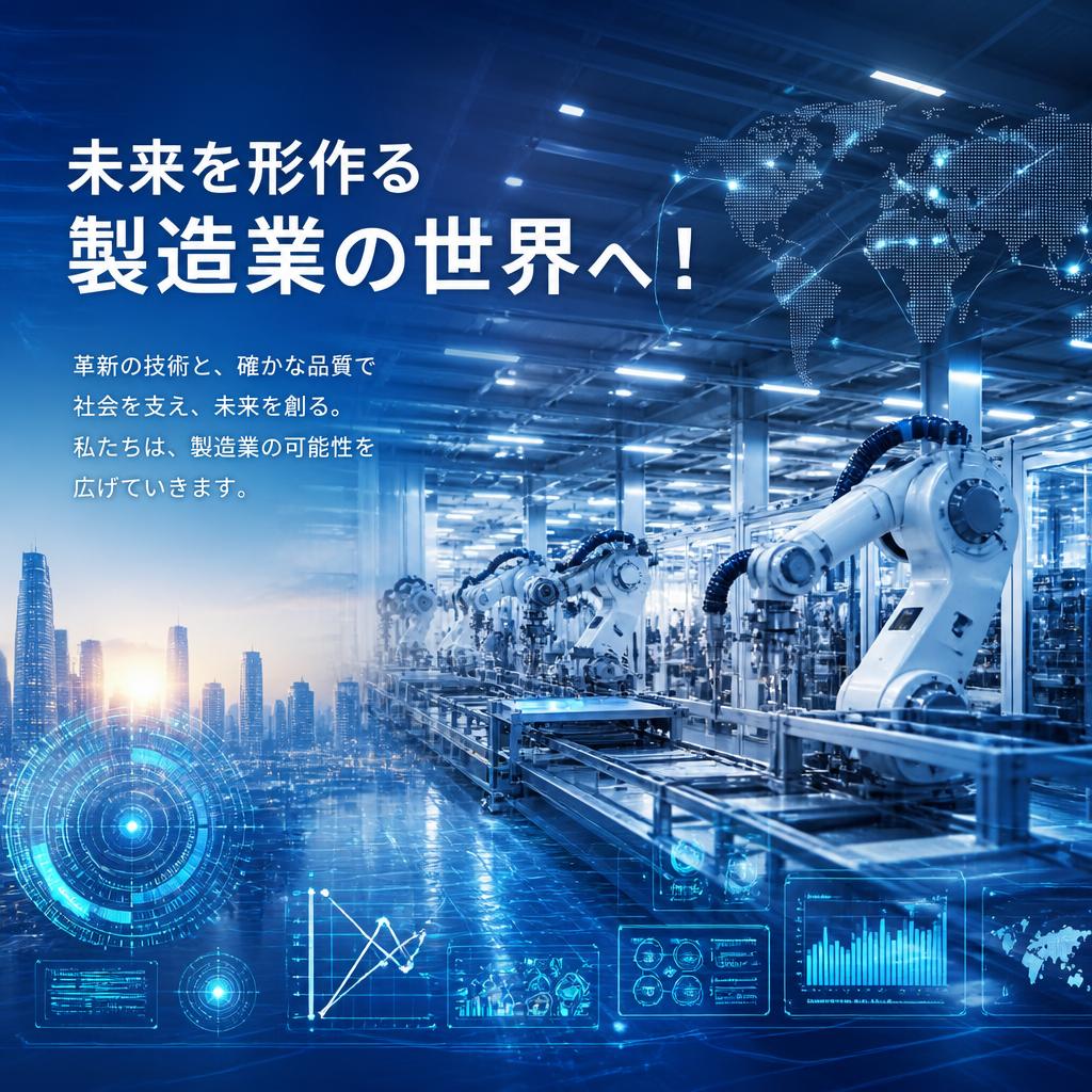 未来を形作る製造業の世界へ！