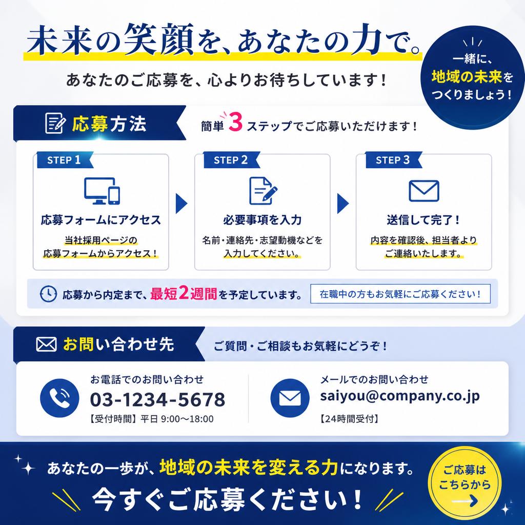 今すぐ応募しよう！