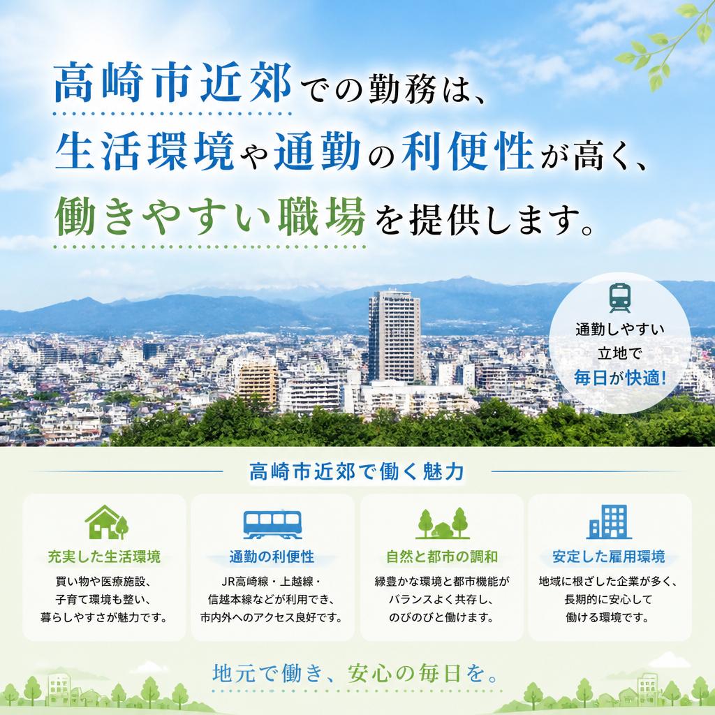 2. 高崎エリアで働くメリット