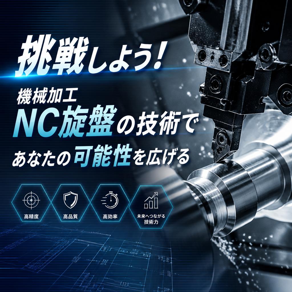 挑戦しよう！機械加工NC旋盤の技術であなたの可能性を広げる