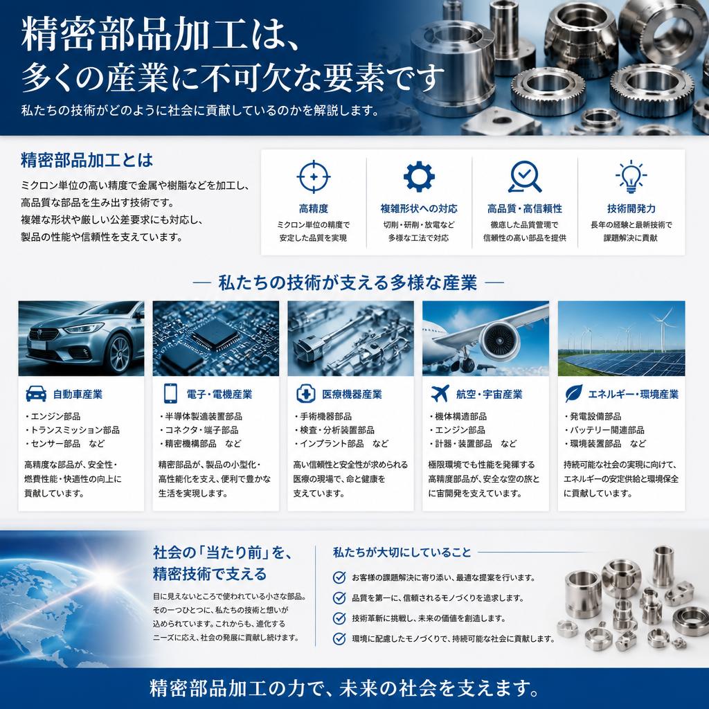 精密機械加工の重要性