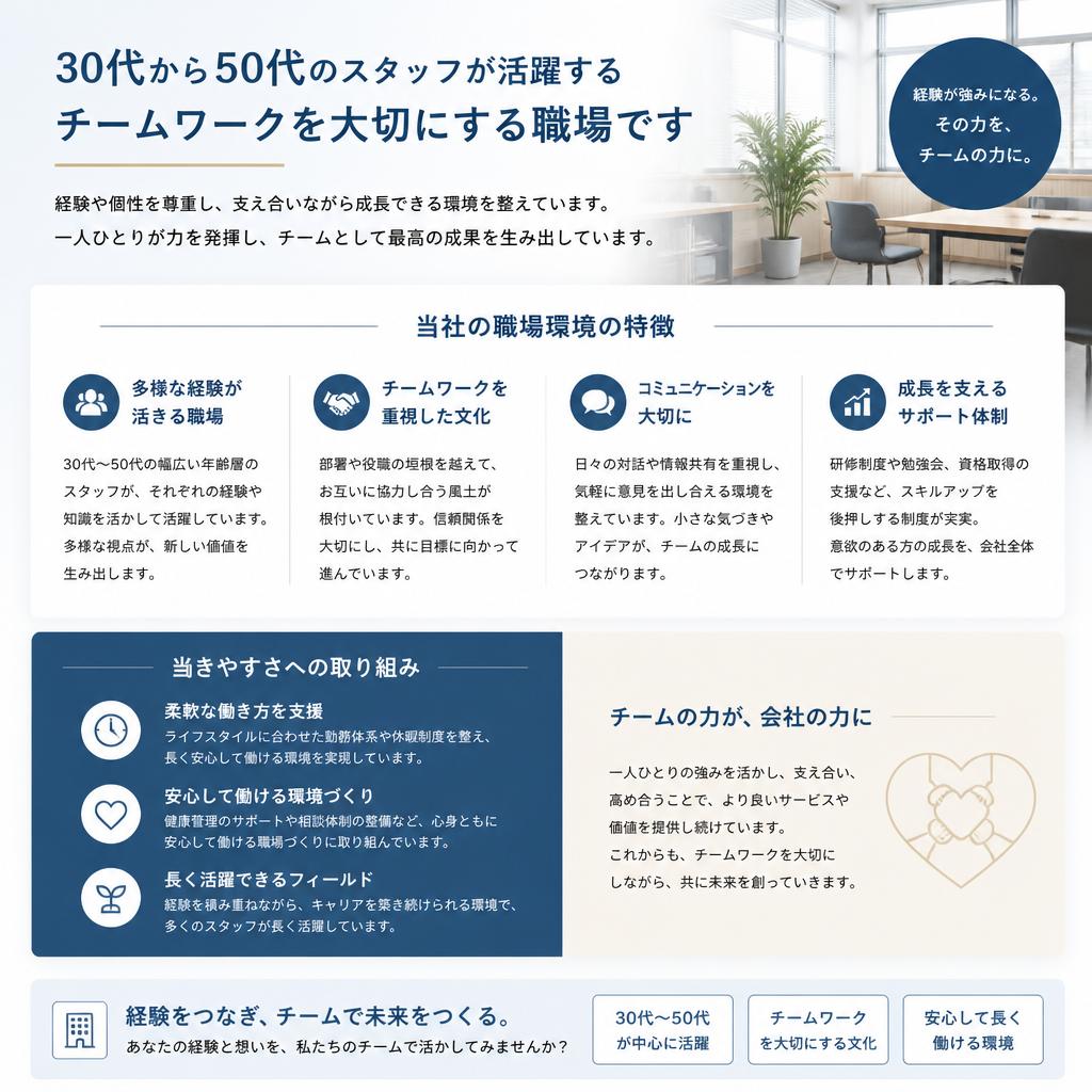 安定した職場環境