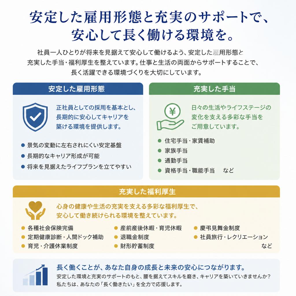 充実の福利厚生