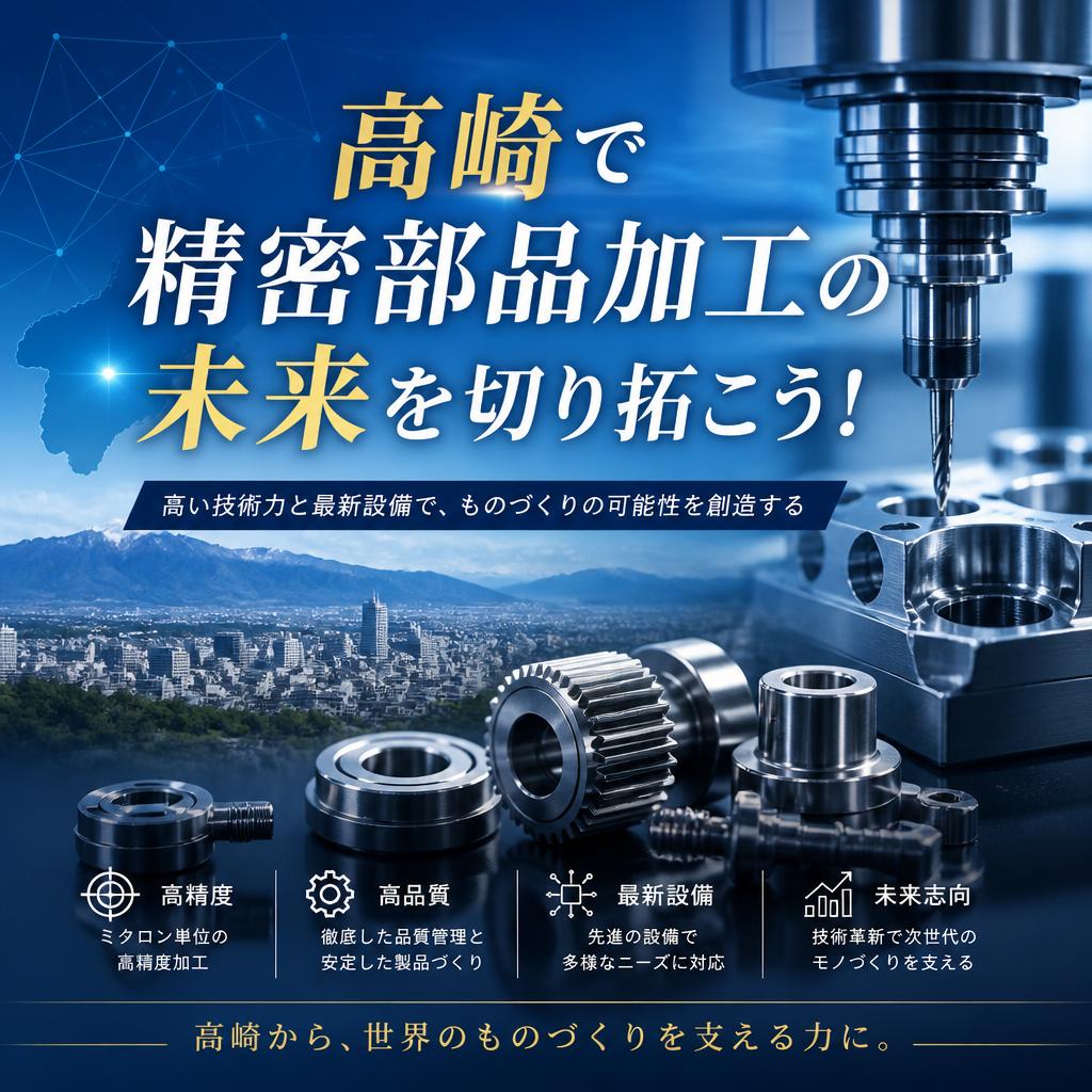 高崎で精密部品加工の未来を切り拓こう！