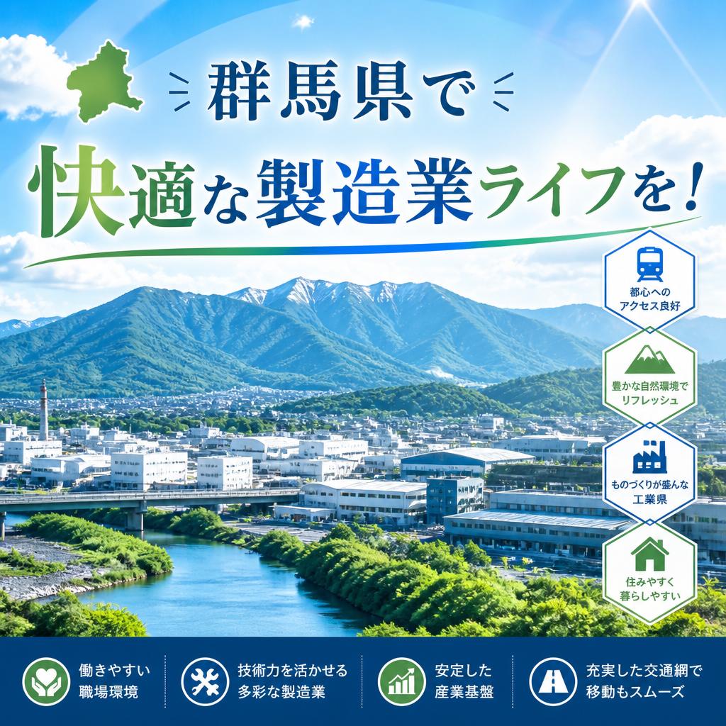群馬県で快適な製造業ライフを！