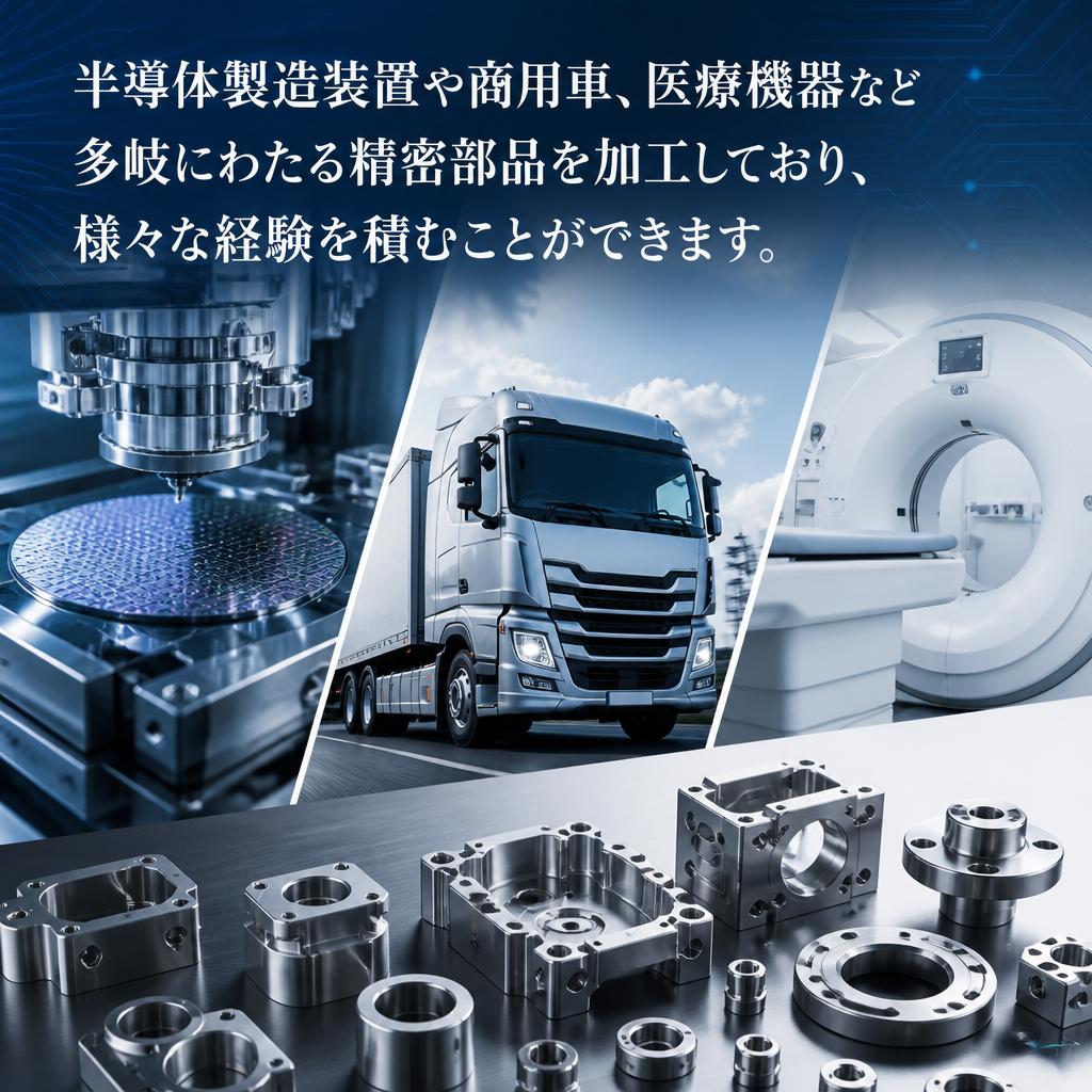 多彩な製品の加工