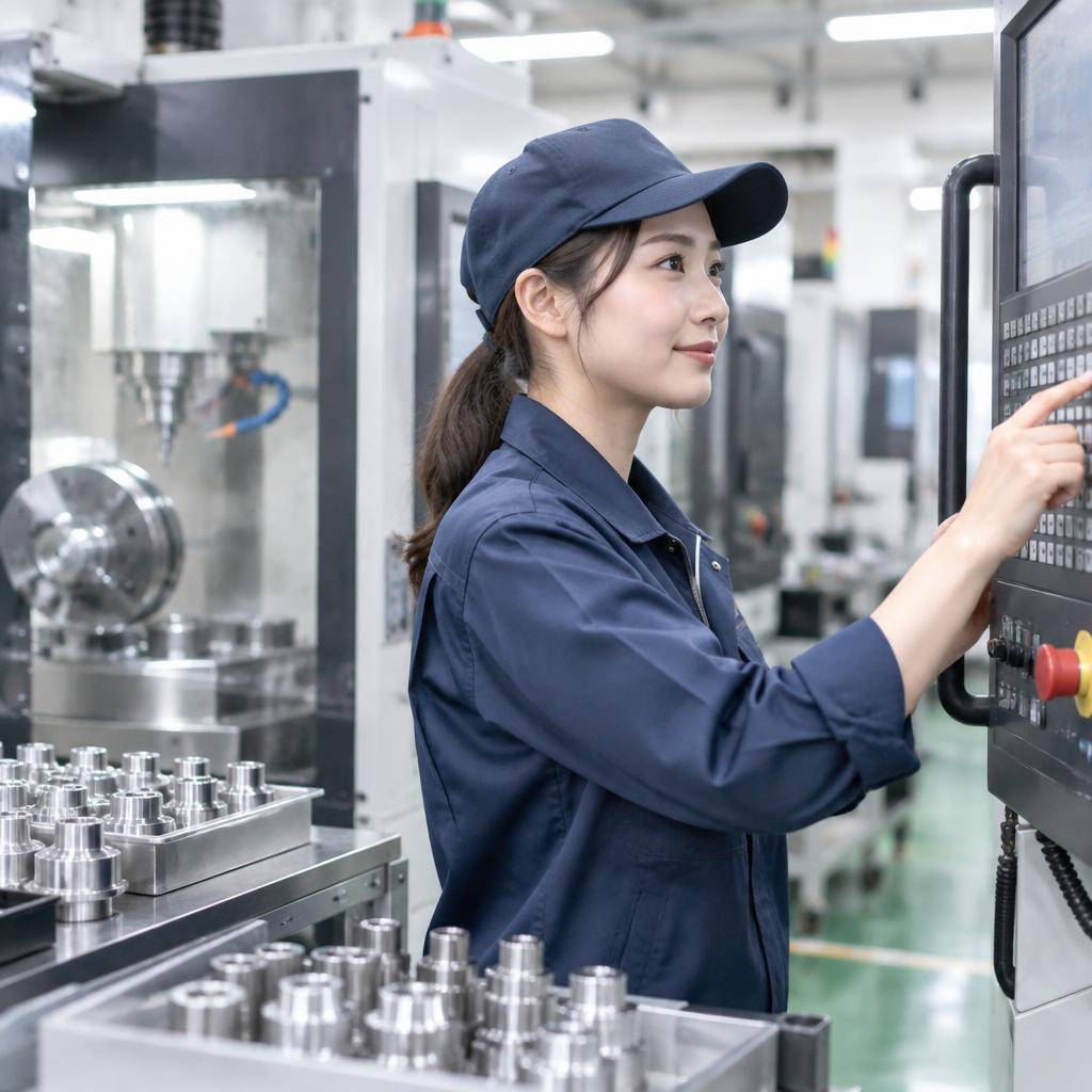 未経験から、精密部品をつくるプロへ。女性も自分らしく始められる機械オペレーターのパート勤務